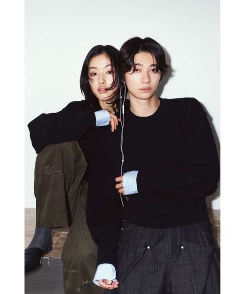 Knuth Marf(クヌースマーフ)の「2way cuffs normcore knit(ニット/セーター・レディース・ブラック/ブラウン/グレー/ピンク・FREE)」の15枚目の写真