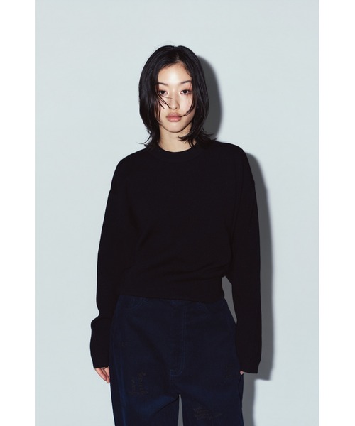 Knuth Marf(クヌースマーフ)の「2way cuffs normcore knit(ニット/セーター・レディース・ブラック/ブラウン/グレー/ピンク・FREE)」の16枚目の写真