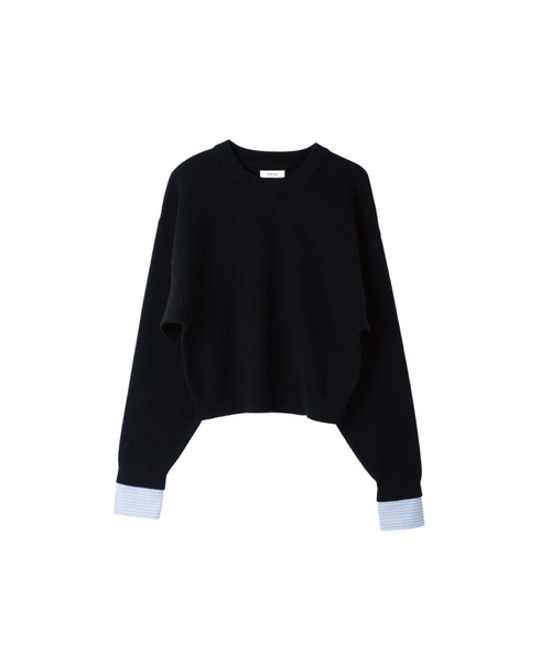 Knuth Marf(クヌースマーフ)の「2way cuffs normcore knit(ニット/セーター・レディース・ブラック/ブラウン/グレー/ピンク・FREE)」の19枚目の写真