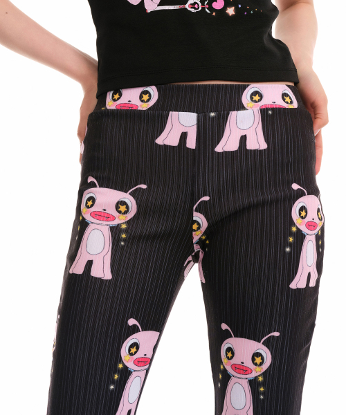 MUSINSA STANDARD WOMAN（ムシンサスタンダードウーマン）の「[ユースベース コラボ] ウィメンズ MY ブーツカットジャージパンツ [ブラック]（その他パンツ・レディース・その他・FREE）」の4枚目の写真