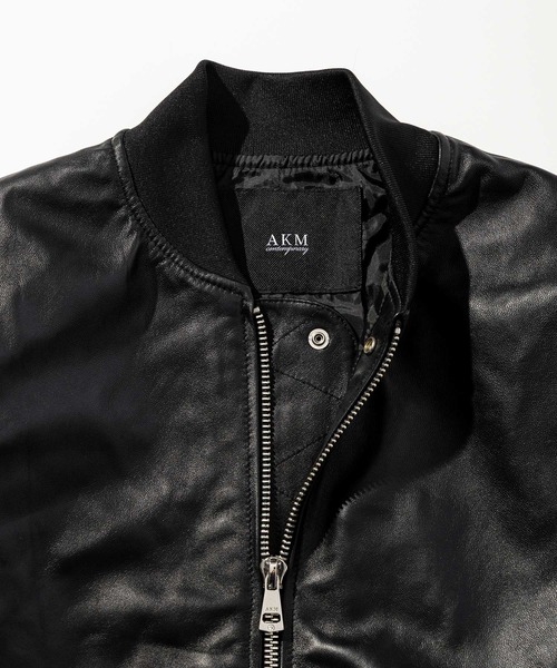 AKM Contemporary(エイケイエムコンテンポラリー)の「AKM Contemporary(エイケイエムコンテンポラリー)シープレザーMA-1(MA-1・メンズ・ブラック・XL/S/M/L)」の15枚目の写真