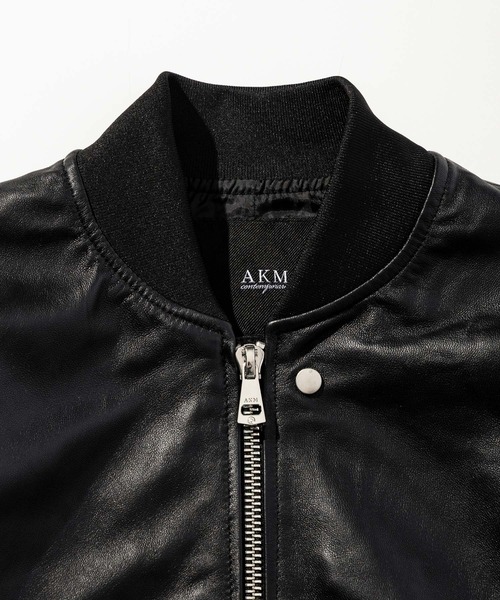AKM Contemporary(エイケイエムコンテンポラリー)の「AKM Contemporary(エイケイエムコンテンポラリー)シープレザーMA-1(MA-1・メンズ・ブラック・XL/S/M/L)」の17枚目の写真