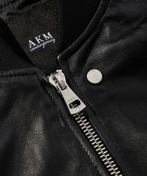 AKM Contemporary(エイケイエムコンテンポラリー)の「AKM Contemporary(エイケイエムコンテンポラリー)シープレザーMA-1(MA-1・メンズ・ブラック・XL/S/M/L)」の18枚目の写真