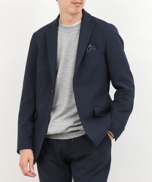 NOLLEY’S(ノーリーズ)の「《ビジネス/セットアップ対応》モナルーチェJK 26AW(テーラードジャケット・メンズ・グレイッシュベージュ/ネイビー/グレー・S/M/L/XL)」の1枚目の写真