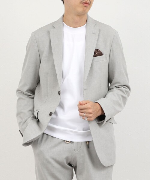 NOLLEY’S(ノーリーズ)の「《ビジネス/セットアップ対応》モナルーチェJK 26AW(テーラードジャケット・メンズ・グレイッシュベージュ/ネイビー/グレー・S/M/L/XL)」の3枚目の写真