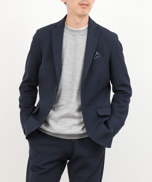 NOLLEY’S(ノーリーズ)の「《ビジネス/セットアップ対応》モナルーチェJK 26AW(テーラードジャケット・メンズ・グレイッシュベージュ/ネイビー/グレー・S/M/L/XL)」の4枚目の写真
