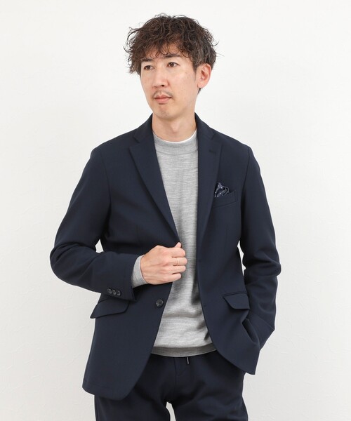 NOLLEY’S(ノーリーズ)の「《ビジネス/セットアップ対応》モナルーチェJK 26AW(テーラードジャケット・メンズ・グレイッシュベージュ/ネイビー/グレー・S/M/L/XL)」の6枚目の写真
