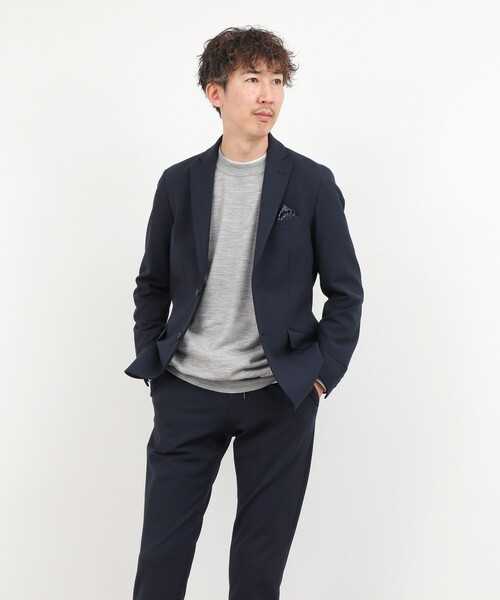 NOLLEY’S(ノーリーズ)の「《ビジネス/セットアップ対応》モナルーチェJK 26AW(テーラードジャケット・メンズ・グレイッシュベージュ/ネイビー/グレー・S/M/L/XL)」の8枚目の写真