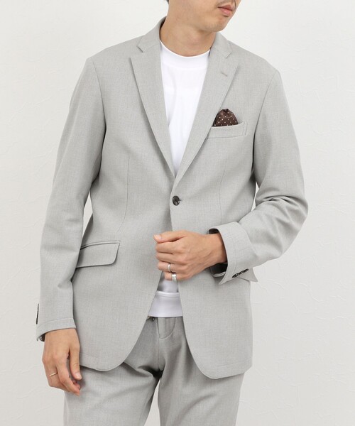 NOLLEY’S(ノーリーズ)の「《ビジネス/セットアップ対応》モナルーチェJK 26AW(テーラードジャケット・メンズ・グレイッシュベージュ/ネイビー/グレー・S/M/L/XL)」の18枚目の写真