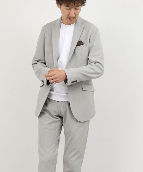 NOLLEY’S(ノーリーズ)の「《ビジネス/セットアップ対応》モナルーチェJK 26AW(テーラードジャケット・メンズ・グレイッシュベージュ/ネイビー/グレー・S/M/L/XL)」の20枚目の写真