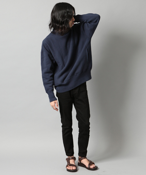 Champion(チャンピオン)の「Champion / チャンピオン × AMERICAN RAG CIE 別注 リバースウィーブ スウェットシャツ C8-L019(スウェット・メンズ・ダークネイビー/グレー/ブラック/オフホワイト/バーガンディー・LARGE/MEDIUM/SMALL)」の18枚目の写真