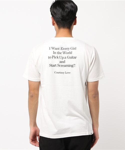 HYSTERIC GLAMOUR（ヒステリックグラマー）の「CL/EVERY GIRL IN THE WORLD pt T-SH（Tシャツ/カットソー・メンズ・ホワイト/ピンク/ブラック・MEDIUM/SMALL/LARGE/X-LARGE）」の11枚目の写真