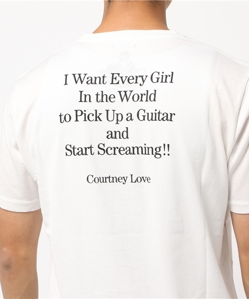 HYSTERIC GLAMOUR（ヒステリックグラマー）の「CL/EVERY GIRL IN THE WORLD pt T-SH（Tシャツ/カットソー・メンズ・ホワイト/ピンク/ブラック・MEDIUM/SMALL/LARGE/X-LARGE）」の13枚目の写真