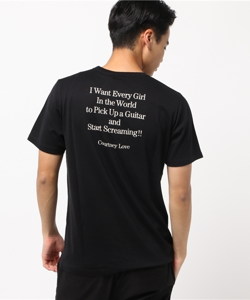 HYSTERIC GLAMOUR（ヒステリックグラマー）の「CL/EVERY GIRL IN THE WORLD pt T-SH（Tシャツ/カットソー・メンズ・ホワイト/ピンク/ブラック・MEDIUM/SMALL/LARGE/X-LARGE）」の8枚目の写真