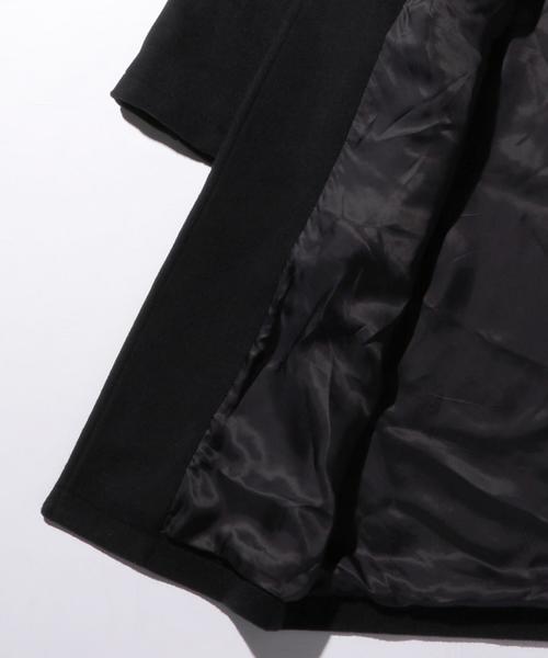 MONKEY TIME（モンキータイム）の「＜monkey time＞ ∴ メルトン オーバーコート（トレンチコート・メンズ・グレー/ネイビー・MEDIUM/LARGE/SMALL）」の3枚目の写真