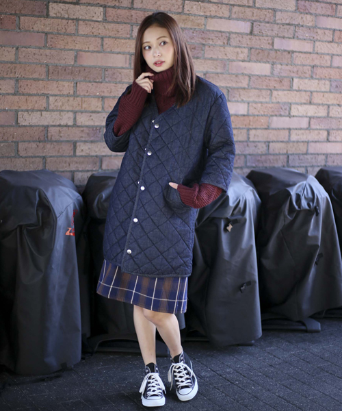 Denime(ドゥニーム)の「デニムキルティングコート(デニムジャケット・レディース・インディゴブルー・MEDIUM/SMALL)」の10枚目の写真