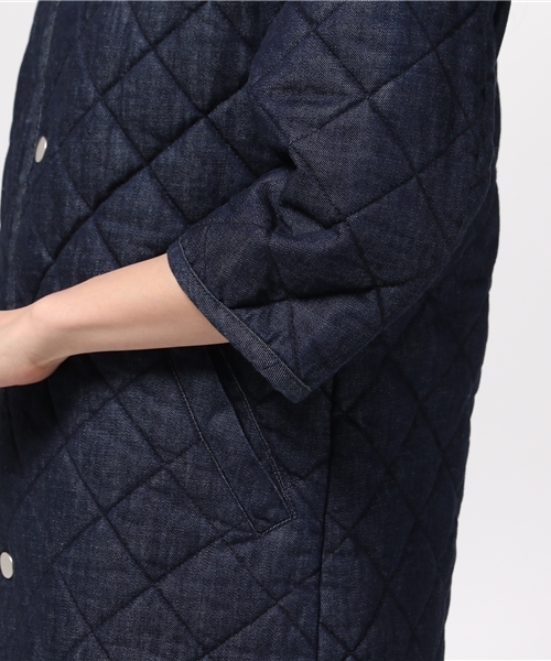 Denime(ドゥニーム)の「デニムキルティングコート(デニムジャケット・レディース・インディゴブルー・MEDIUM/SMALL)」の3枚目の写真