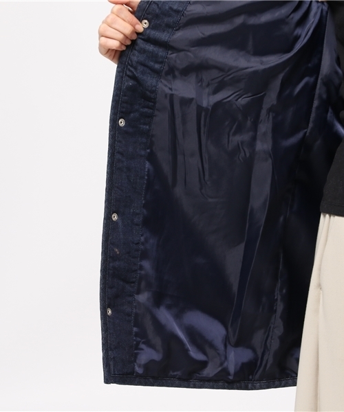 Denime(ドゥニーム)の「デニムキルティングコート(デニムジャケット・レディース・インディゴブルー・MEDIUM/SMALL)」の5枚目の写真
