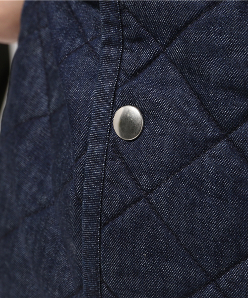 Denime(ドゥニーム)の「デニムキルティングコート(デニムジャケット・レディース・インディゴブルー・MEDIUM/SMALL)」の6枚目の写真