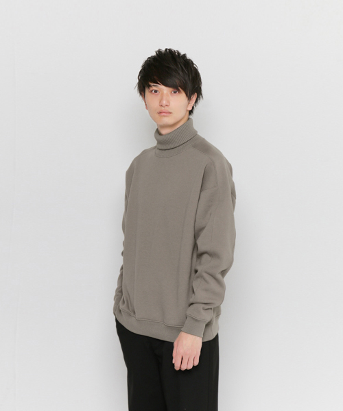 SENSE OF PLACE by URBAN RESEARCH（センスオブプレイスバイアーバンリサーチ）の「ニットリブルーズスウェットシャツ（スウェット・メンズ・ブラック/ベージュ/グレー・FREE）」の3枚目の写真