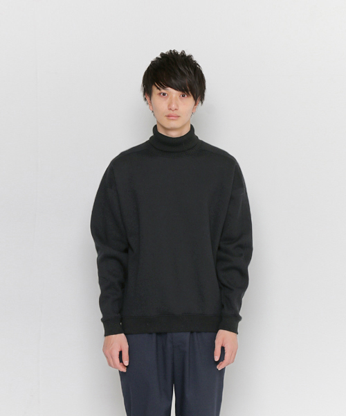 SENSE OF PLACE by URBAN RESEARCH（センスオブプレイスバイアーバンリサーチ）の「ニットリブルーズスウェットシャツ（スウェット・メンズ・ブラック/ベージュ/グレー・FREE）」の2枚目の写真