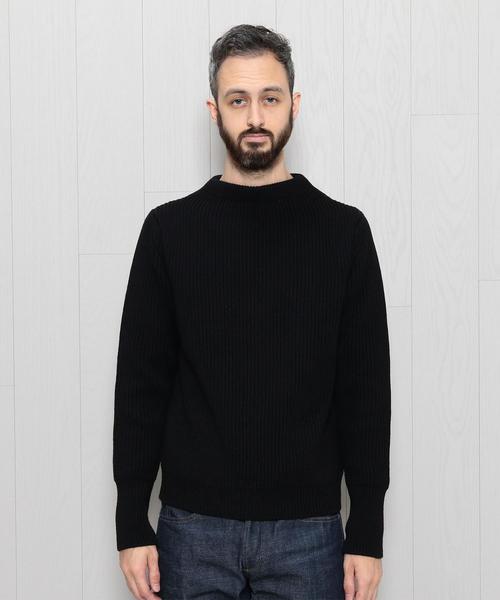 Andersen-Andersen（アンデルセンアンデルセン）の「＜ANDERSEN-ANDERSEN＞CREW NECK KNIT/ﾆｯﾄ ◆（ニット/セーター・メンズ・ブラック/グレー/レッド・X-SMALL/SMALL）」の2枚目の写真