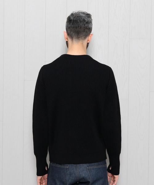 Andersen-Andersen（アンデルセンアンデルセン）の「＜ANDERSEN-ANDERSEN＞CREW NECK KNIT/ﾆｯﾄ ◆（ニット/セーター・メンズ・ブラック/グレー/レッド・X-SMALL/SMALL）」の5枚目の写真