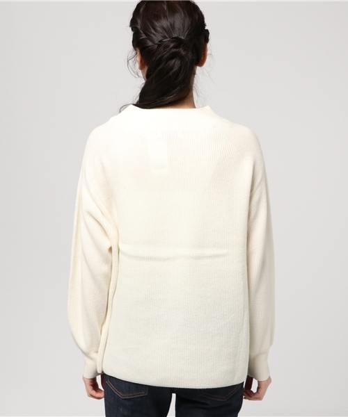 NOLLEY’S（ノーリーズ）の「【and GIRL2月号掲載】片畦ハイネックプルオーバーニット（ニット/セーター・レディース・オフホワイト/ライトグレー/ネイビー/レッド・38）」の7枚目の写真