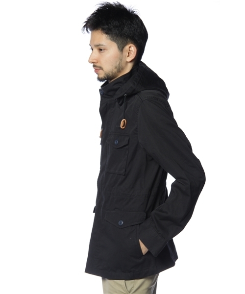 green label relaxing（グリーンレーベルリラクシング）の「M-65 HOODED ブルゾン（ミリタリージャケット・メンズ・オリーブ/ネイビー・SMALL/MEDIUM/LARGE/X-LARGE）」の3枚目の写真