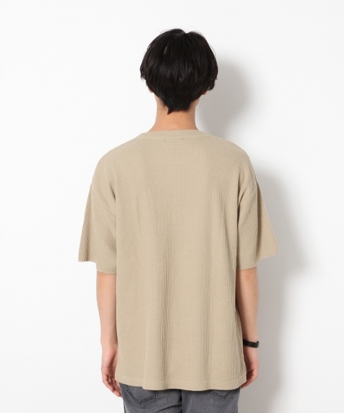 RAGEBLUE（レイジブルー）の「加工BIGワッフルTシャツ/748205（Tシャツ/カットソー・メンズ・ホワイト/グリーン/レッド/ブラック/ベージュ・MEDIUM/SMALL/LARGE）」の8枚目の写真
