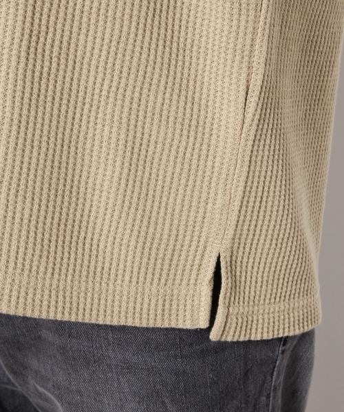 RAGEBLUE（レイジブルー）の「加工BIGワッフルTシャツ/748205（Tシャツ/カットソー・メンズ・ホワイト/グリーン/レッド/ブラック/ベージュ・MEDIUM/SMALL/LARGE）」の12枚目の写真