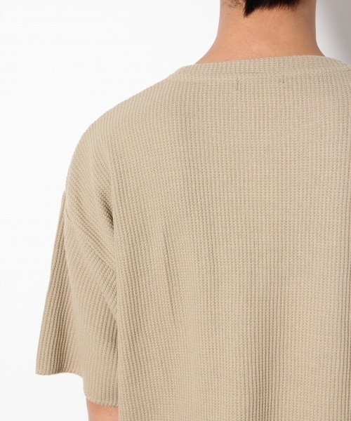 RAGEBLUE（レイジブルー）の「加工BIGワッフルTシャツ/748205（Tシャツ/カットソー・メンズ・ホワイト/グリーン/レッド/ブラック/ベージュ・MEDIUM/SMALL/LARGE）」の13枚目の写真