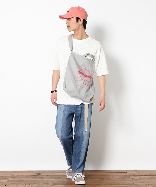 RAGEBLUE（レイジブルー）の「加工BIGワッフルTシャツ/748205（Tシャツ/カットソー・メンズ・ホワイト/グリーン/レッド/ブラック/ベージュ・MEDIUM/SMALL/LARGE）」の17枚目の写真