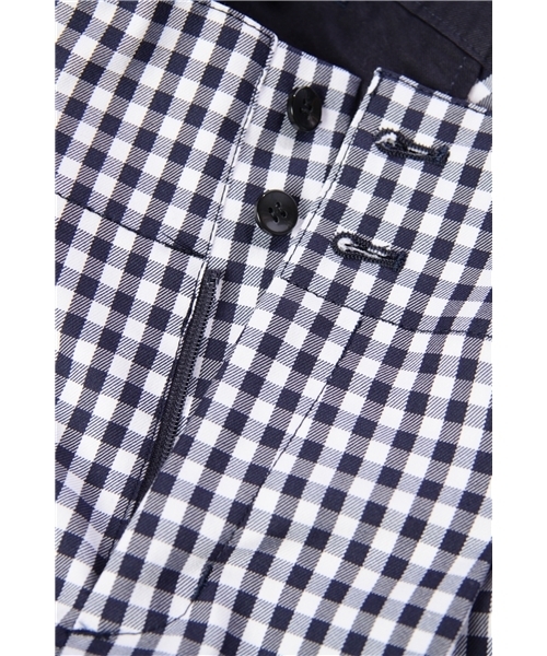 NANO universe（ナノユニバース）の「ギンガムチェックSP（その他パンツ・レディース・ネイビー/ブラック・36/38）」の8枚目の写真