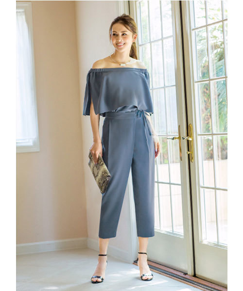 STYLE DELI(スタイルデリ)の「【STYLE DELI DRESS】クロップドラップパンツ(その他パンツ・レディース・ブルー/ブラック・MEDIUM/SMALL)」の21枚目の写真