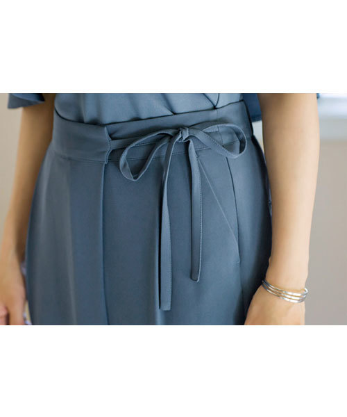 STYLE DELI(スタイルデリ)の「【STYLE DELI DRESS】クロップドラップパンツ(その他パンツ・レディース・ブルー/ブラック・MEDIUM/SMALL)」の16枚目の写真