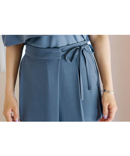 STYLE DELI(スタイルデリ)の「【STYLE DELI DRESS】クロップドラップパンツ(その他パンツ・レディース・ブルー/ブラック・MEDIUM/SMALL)」の17枚目の写真