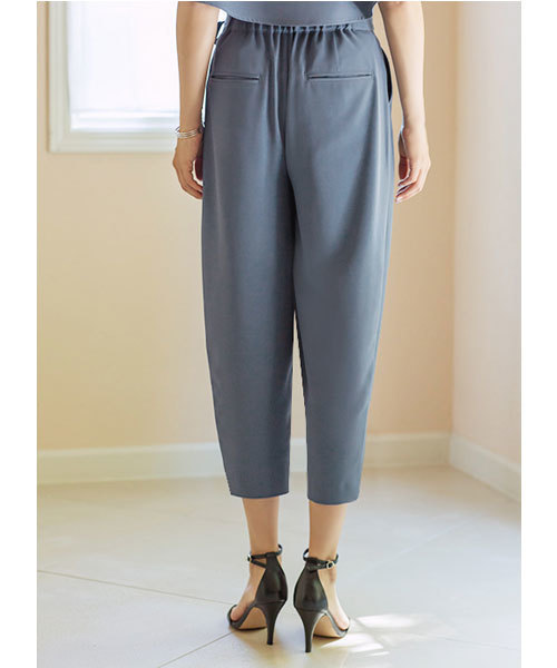 STYLE DELI(スタイルデリ)の「【STYLE DELI DRESS】クロップドラップパンツ(その他パンツ・レディース・ブルー/ブラック・MEDIUM/SMALL)」の9枚目の写真