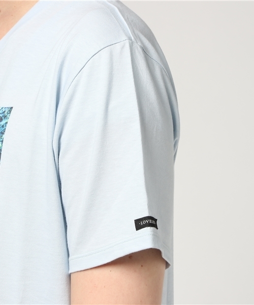 LOVELESS（ラブレス）の「【LOVELESS】MENS リゾートトラベラーT（Tシャツ/カットソー・メンズ・スカイブルー/オフホワイト・3/1/2）」の6枚目の写真