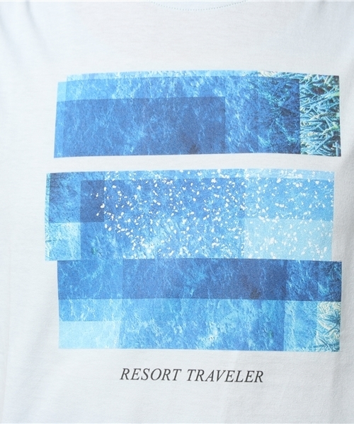 LOVELESS（ラブレス）の「【LOVELESS】MENS リゾートトラベラーT（Tシャツ/カットソー・メンズ・スカイブルー/オフホワイト・3/1/2）」の7枚目の写真