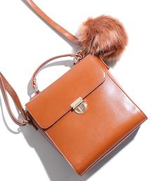 WEGO | WEGO/ビッグポンポン付きショルダーバッグ(ショルダーバッグ)