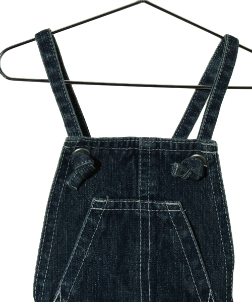 green label relaxing(グリーンレーベルリラクシング)の「デニム ジャンパーミニスカート(その他ベビー用品・キッズ・ネイビー・85cm)」の3枚目の写真