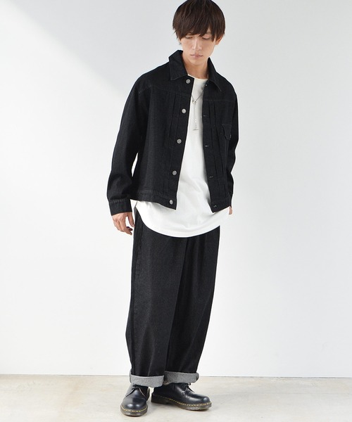 MinoriTY（マイノリティ）の「デニム バルーン ワイドパンツ 10oz（デニムパンツ・メンズ・ブラック/インディゴブルー/ブルー系その他/キナリ・M/L）」の13枚目の写真