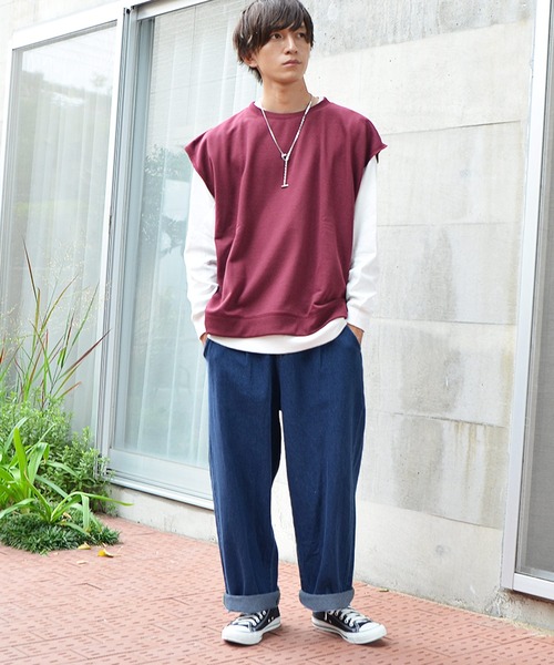 MinoriTY（マイノリティ）の「デニム バルーン ワイドパンツ 10oz（デニムパンツ・メンズ・ブラック/インディゴブルー/ブルー系その他/キナリ・M/L）」の9枚目の写真