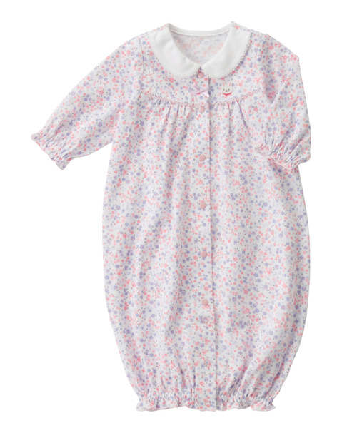 白襟付き小花柄 ツーウェイオール ロンパース Miki House ミキハウス のファッション通販 Zozotown