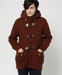 BARK | BARK/バーク》 ミディアムダッフル ニット コート（フードファーライナー付き）/MEDIUM DUFFLE COAT WITH FUR LINING(ダッフルコート)