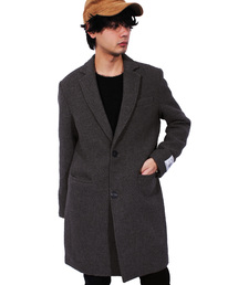 ８(eight) | ワッフル チェスターコート ロング ジャケット メルトン(チェスターコート)