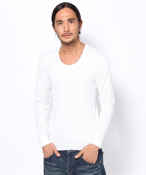 BEAUTY&YOUTH UNITED ARROWS（ビューティーアンドユースユナイテッドアローズ）の「BY サーモ サーマル クルーネック◆（Tシャツ/カットソー・メンズ・ホワイト/ブラック/グレー・MEDIUM/LARGE/SMALL/X-LARGE）」の2枚目の写真