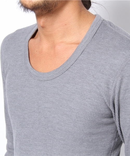 BEAUTY&YOUTH UNITED ARROWS（ビューティーアンドユースユナイテッドアローズ）の「BY サーモ サーマル クルーネック◆（Tシャツ/カットソー・メンズ・ホワイト/ブラック/グレー・MEDIUM/LARGE/SMALL/X-LARGE）」の6枚目の写真