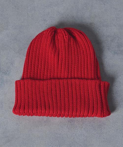 UNITED ARROWS（ユナイテッドアローズ）の「UA ITY リブ ニットキャップ（ニットキャップ/ビーニー・メンズ・ブラック/ダークグレー/レッド/ネイビー・FREE）」の4枚目の写真